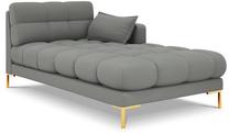 Sofa Micadoni Home Mamaia Chaise Longue, pilka sp., dešininė, 185 x 102 cm x 75 cm