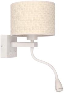 Šviestuvas sieninis Candellux Lighting Polo, E27, 3000 °K, 2 x 40 W, balta sp. / balta sp.