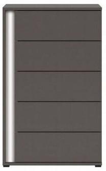 Komoda Graphic KOM5S, pilka sp., 91.5 cm x 38.5 cm x 57 cm