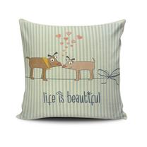 Dekoratyvinės pagalvėlės užvalkalas Mioli Decor NKLF-269, įvairių spalvų, 43 cm x 43 cm