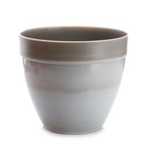 Gėlių vazonas Plasticotto FLOWER POT TOUCH 25 ORIGINAL MARBLE, plastikinis, Ø 25 cm, balta sp./pilka sp.