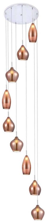 Valgusti rippuv AZzardo Milano AZ3134, G9, 9 x 40 W, vask v. / kroom v.