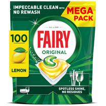 Nõudepesumasina kapslid Fairy All in One Lemon, 100 tk