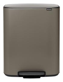 Šiukšliadėžė Brabantia Bo Platinum 211546, platina sp., 60 l, 65.2 cm x 54.1 cm