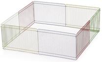 Grauzēju būris Beeztees Rodent Playpen, 85 cm x 85 cm x 34 cm, zila krās./sarkana krās./dzeltena krās.