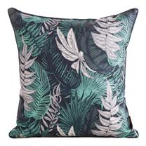 Dekoratyvinės pagalvėlės užvalkalas Garden, mėlyna/balta/žalia, 45 cm x 45 cm