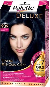 Matu krāsa Schwarzkopf Palette, blue black krās., Blue Black 909, 50 ml