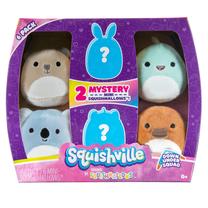 Pliušinis žaislas Squishmallows Squishville, (spalva/dizainas parenkami atsitiktine tvarka)