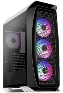 Kompiuterio korpusas AeroCool Aero One Frost, balta sp./juoda sp.