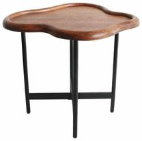 Kavos staliukas Homla Enkel, ruda sp./juoda sp., 52 cm x 59 cm x 49 cm