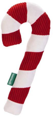Rotaļlieta sunim, plīša manta Beeztees Christmas Candy Cane 2400002, balta krās./sarkana krās., 33