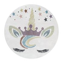 Ковер комнатные Ayyildiz Lucky Unicorn, белый цв., 120 см x 120 см