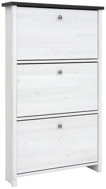 Batų dėžė Porto SFB3B, balta, 75 cm x 18.5 cm x 126 cm