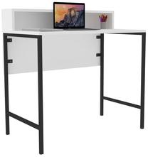 Kirjutuslaud Kalune Design Uso 835PUQ3803, 90 cm x 50 cm, 75 cm, valge v./must v.