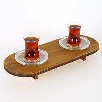 Serviravimo padėklas Kalune Design TEPU002, 40 cm x 5 cm, 14 cm, Ruda sp.