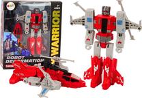 Трансформер Lean Toys Deformation X-Warrior, 15 см, красный цв./серый цв.