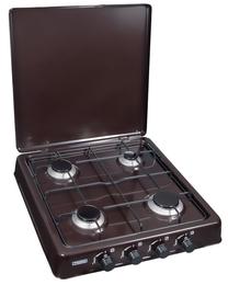 Mini plītis gāzes Promis KGT-4BR, 4330 W, brūna krās.