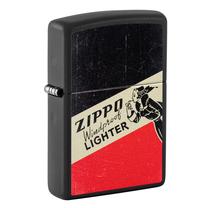 Šķiltava Zippo Windy 48499, melna krās./sarkana krās.