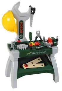 Bērnu darbarīku komplekts Klein Bosch Junior Workbench, daudzkrāsaina