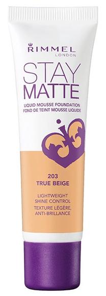 Šķidrā grima bāze Rimmel London, true beige krās., 203