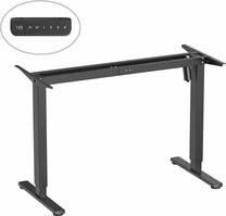 Galda rāmis ErgoWork Stabil One, 112.1 cm x 50 cm, 70 - 112 cm, melna krās.