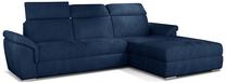 Kampinė sofa Trevisco Kronos 09, tamsiai mėlyna sp., dešininė, 272 x 216 cm x 100 cm