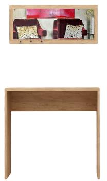 Консольный стол Kalune Design Cosenza, дубовый цв., 80 см x 30 см x 82 см