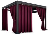 Pavėsinės užuolaidos, 155 cm x 240 cm, bordo sp.
