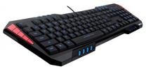Vadu spēļu tastatūra iBOX Inferno, EN, melna krās./sarkana krās.