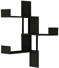 Sieninė lentyna Kalune Design Bombe 495SSE1154, antracito sp., 60 cm x 20 cm x 105 cm