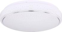 Valgusti plafoon Globo Kalle 48408-18, LED, 3000 °K, 1 x 18 W, valge v./hõbe v. / valge v.