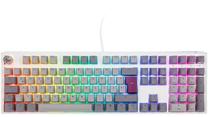 Vadu spēļu tastatūra Ducky One 3 One 3 Cherry MX Blue, EN/DE, balts krās./pelēka krās./gaiši pelēka krās.