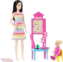 Набор кукол Mattel Barbie You Can Be Anything Teacher JCR77, 29 см, многоцветный