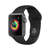 Viedais pulkstenis Apple Series 3, melns krās.