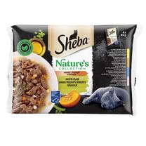 Mitrā kaķu barība Sheba Nature's, gaļa, 0.085 kg x 4 gab.