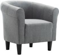 Krėslas VLX Chesterfield 248027, juodas/pilkas, 56 cm x 70 cm x 66 cm