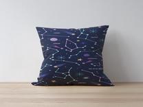 Dekoratyvinės pagalvėlės užvalkalas Mioli Decor 1126, mėlyna sp./įvairių spalvų, 43 cm x 43 cm