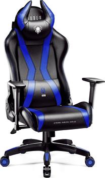 Игровой стул Diablo Chairs X-Horn 2.0, 51 x 67 x 124 - 134 см, черный цв./синий цв.