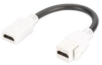 Провод Digitus HDMI 2.0 F/F, 120, белый цв.