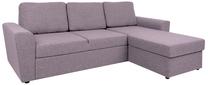 Kampinė sofa - lova Ingmar, rožinė sp., 242 x 168 cm x 92 cm