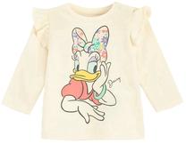 Krekls ar garām piedurknēm, klasisks ziema/pavasaris/rudens ar siltinājumu, meitenēm Cool Club Daisy Duck LCG2801988, krēmkrāsa, 80 cm