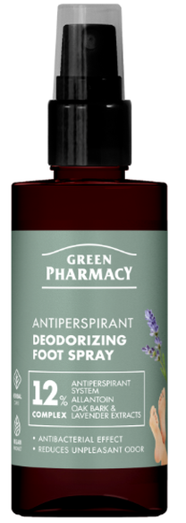 Sprejs kājām Green Pharmacy Deodorizing, 150 ml