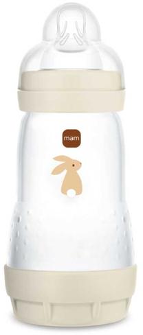 Bērnu pudelīte Mam Perfect Start, 260 ml, 2 mēn., bēša krās.