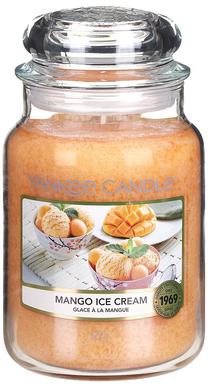 Žvakė, aromatinė Yankee Candle Mango Ice Cream, 110 - 150 h, 623 g, oranžinė sp.