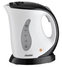 Elektriskā tējkanna Mesko MS 1236c, 0.6 l, balta krās.