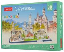 3D-pusle Cubicfun City Line Bavaria MC267H, 48 cm x 24.4 cm, 178 tk, mitmevärviline