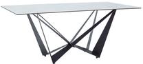 Stalas, juoda sp./pilka sp., 180 cm x 75 cm x 90 cm