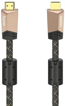 Кабель Hama Premium HDMI 205025 HDMI 2.0, HDMI 2.0, 1.5 м, коричневый цв.