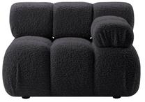 Modulinė sofa Micadoni Bellis, grafito sp., dešininė, 94 x 94 cm x 70 cm