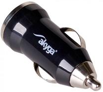 Automobilinis įkroviklis Akyga AK-CH-01, USB, juoda sp.